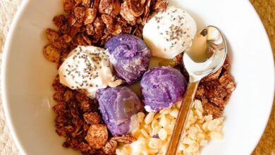 Purple Sweet Potato Yogurt Bowl