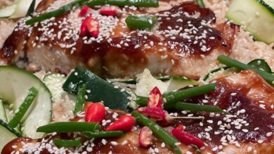 Asian glazed baked Barramundi Dinner in 30 mins Yes please