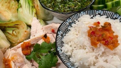 HAINANESE CHICKEN The quick version Hainanese chicken is a