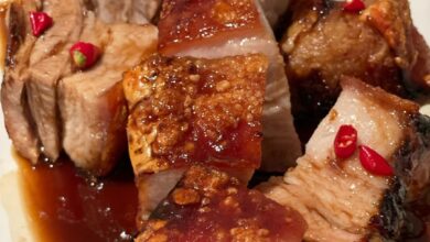 STICKY PORK BELLY WITH CRACKLING slow cooker There is nothing