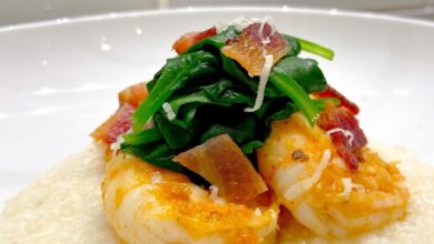 Shrimp Grits Introducing a new type of grain to