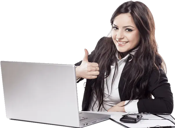 login account girl with laptop forih